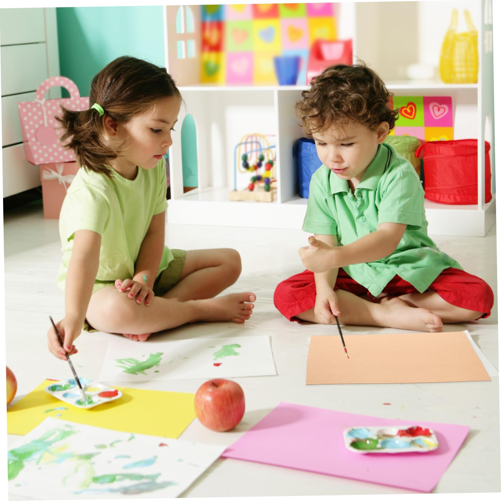 Papier Cartonné Coloré A4 pour Bricolage et Dessin, 100 Feuilles pour Ados