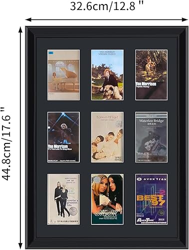 Miniatura 6 de Caja de cinta de casete, marco de exhibición de cinta de cassette, pantalla de cinta de casete y caja, marco de pantalla de 9 cintas, marco de