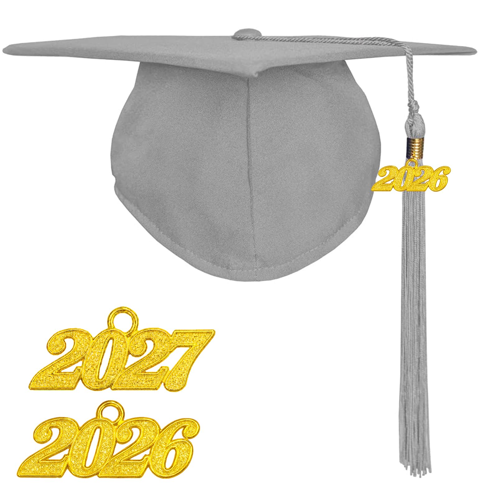 Happy Secret Adult Matte Graduation Cap with 2026 Tassel, Adjustable