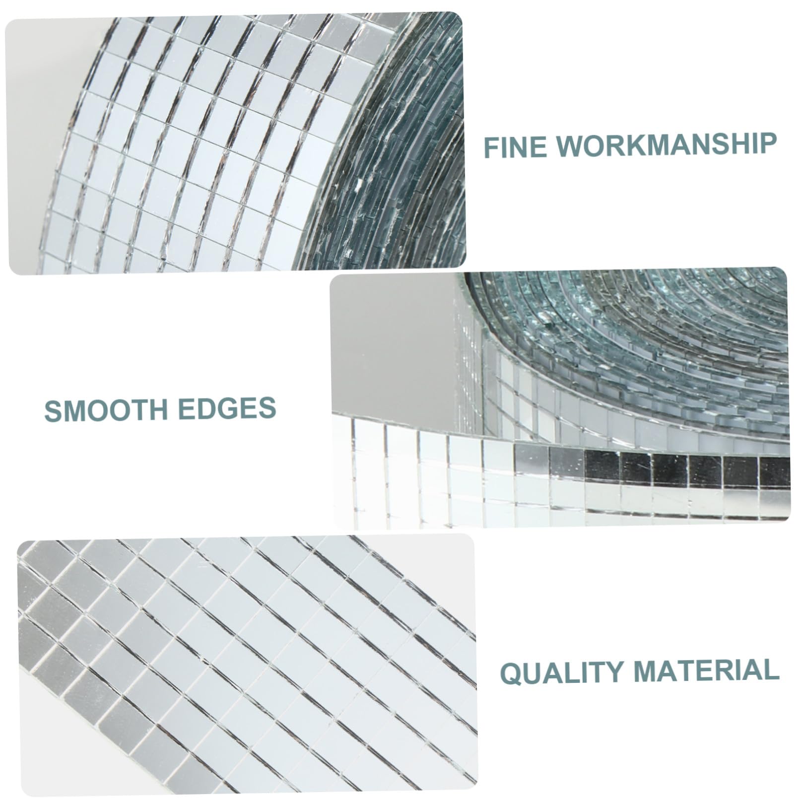 Azulejos Adhesivos Autoadhesivos de Mosaico de Vidrio Fibra, Impermeables Olor, Cuadrados de 5x5mm para Decoración de Cocina y Paredes