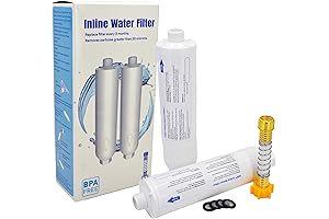 NRP Inline Water Filter with Flexible Hose Protector