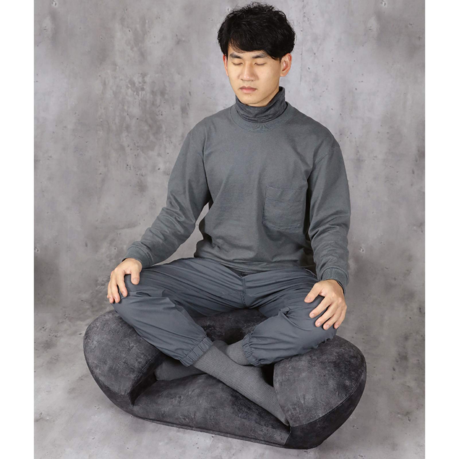 AtHope Kruisbenige Bureaustoel Met Wielen, Meditatiestoel, ADHD, image size:1600x1600