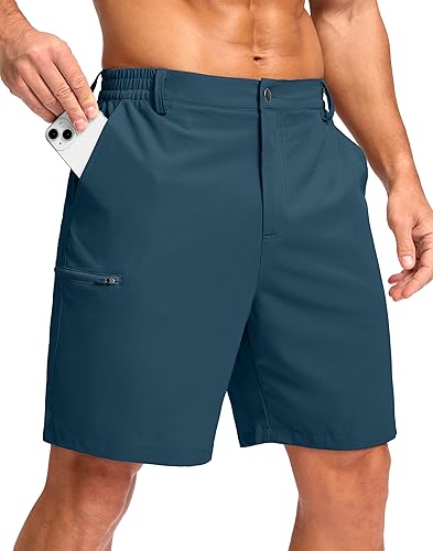 G Gradual Men's Casual Shorts 7"/ 9"/ 5" Lightweight 4 Pockets Stretch Quick-Dry Summer Shorts for Golf Work Hiking Trips