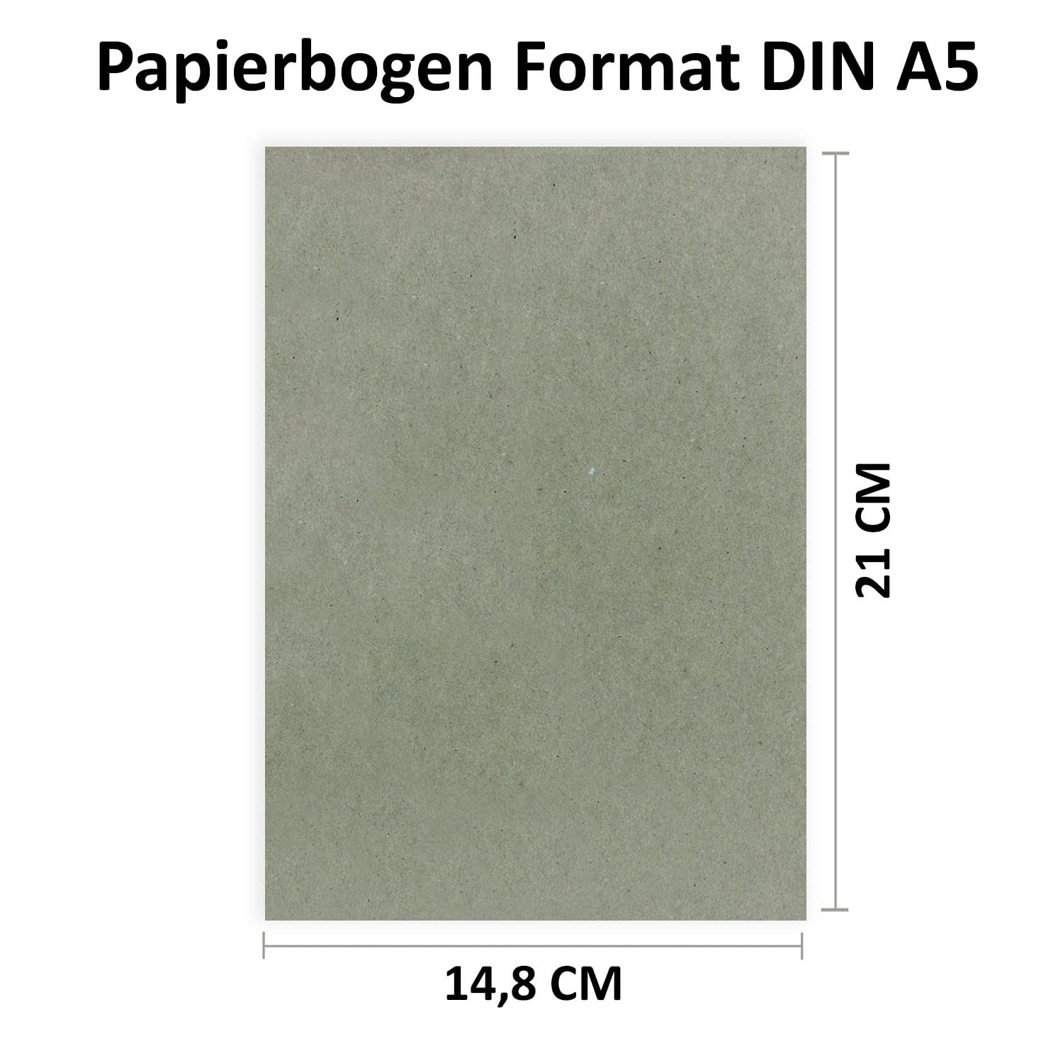 700 hojas de papel DIN A5 – Papel natural gris – 120 g – 14,8 x 21 cm – Papel para manualidades – FarbenFroh by Gustav Neuser
