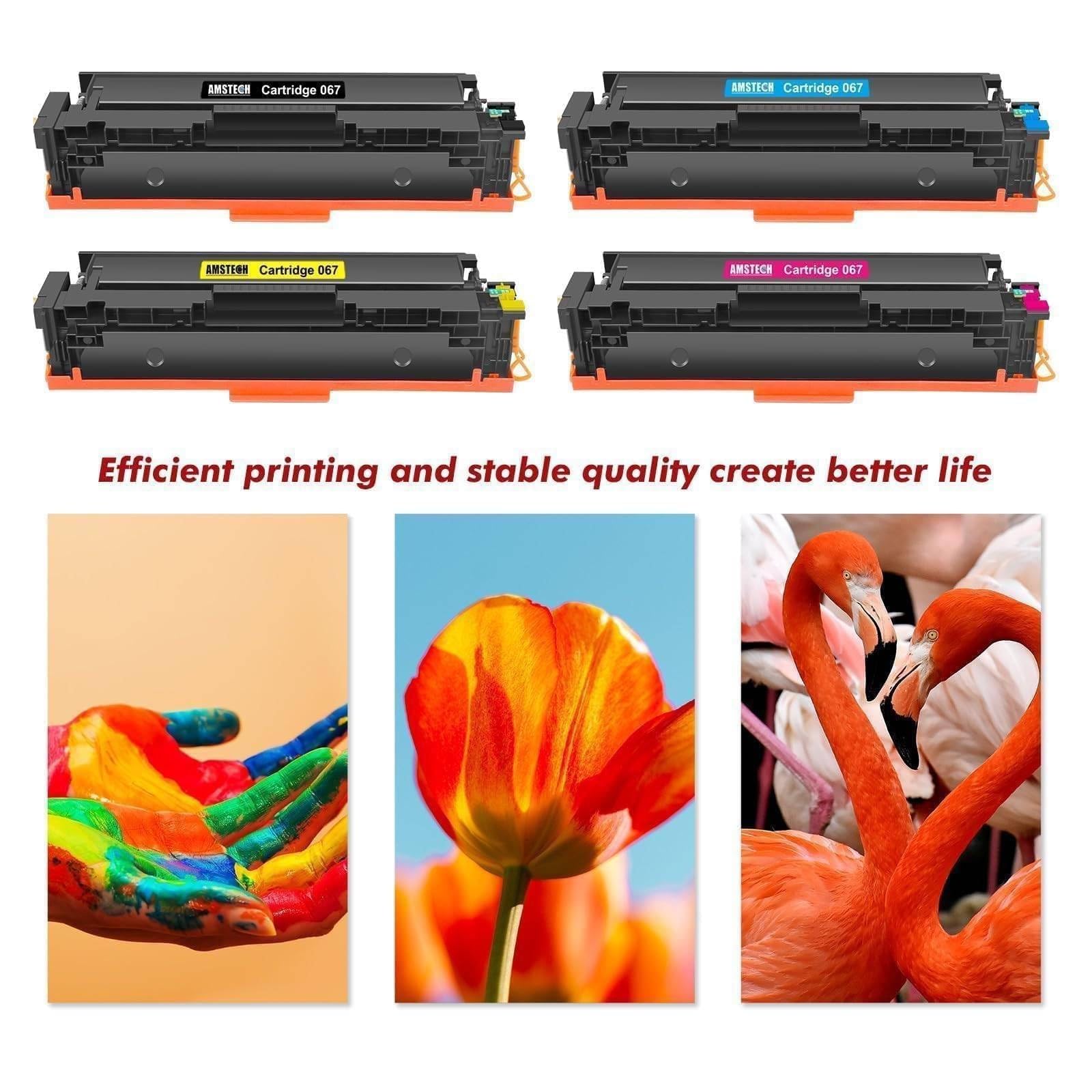 067 MF657Cdw Toner Set Kompatibel für Canon 067 067H MF655Cdw MF651Cw | i-SENSYS MF657Cdw LBP633Cdw LBP631Cw LBP632Cdw MF653Cdw MF654Cdw MF656Cdw 4er-Pack (Schwarz Cyan Gelb Magenta)
