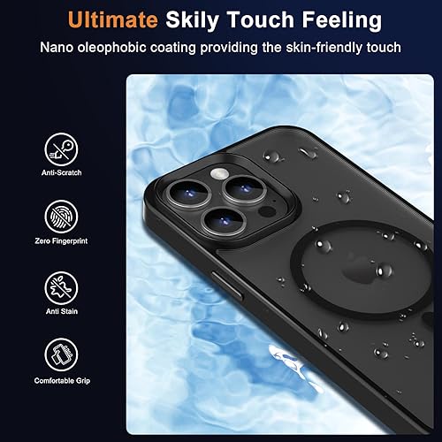 Miniatura 6 de MOCCA Funda magnética fuerte para iPhone 13 Pro Max, compatible con Magsafe protector de pantalla de vidrio + protector de lente de cámara Funda