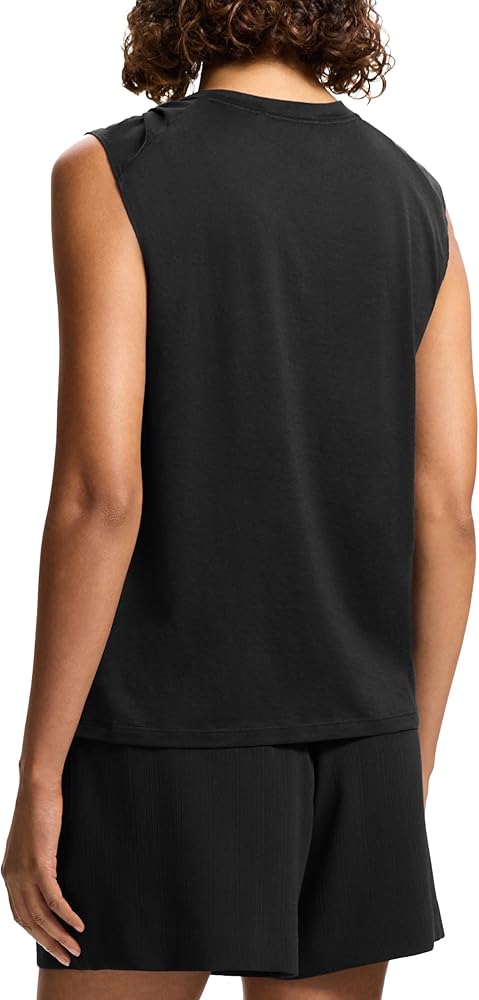 Amazon | Theory 女性用ツイストタンクトップ, ブラック, X