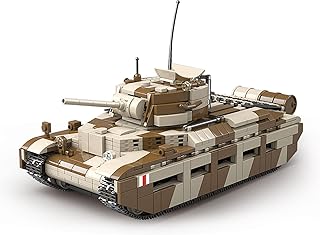 SEMKY Military Series Mark II Tank MOC Building Blocks and Engineering Toy（1211 Pieces），with 6 Figure,WW2 Army Tank for Kid and Military Fan