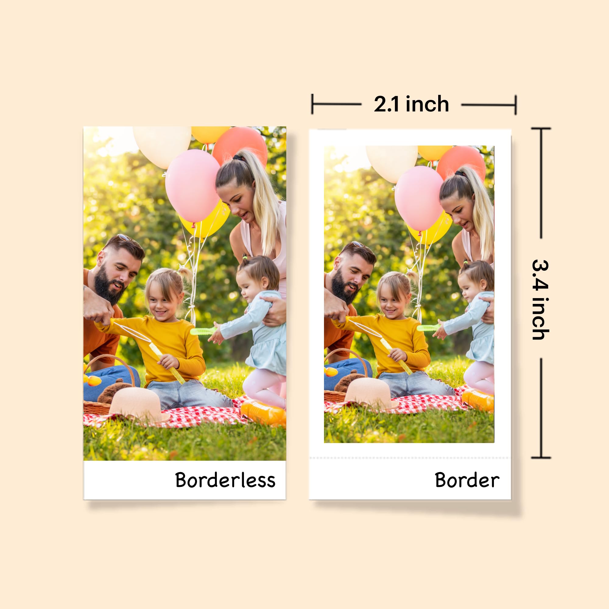 KODAK Mini Shot 2 retro kerstcadeau, 4 stuks, 2-in-1 instant camera en fotoprinter (5,3 x 8,6 cm) 8 vellen, wit