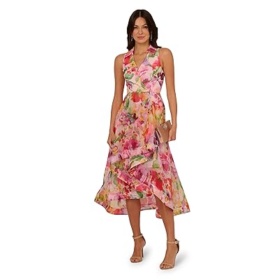 Adrianna Papell Printed High Low Dress Women