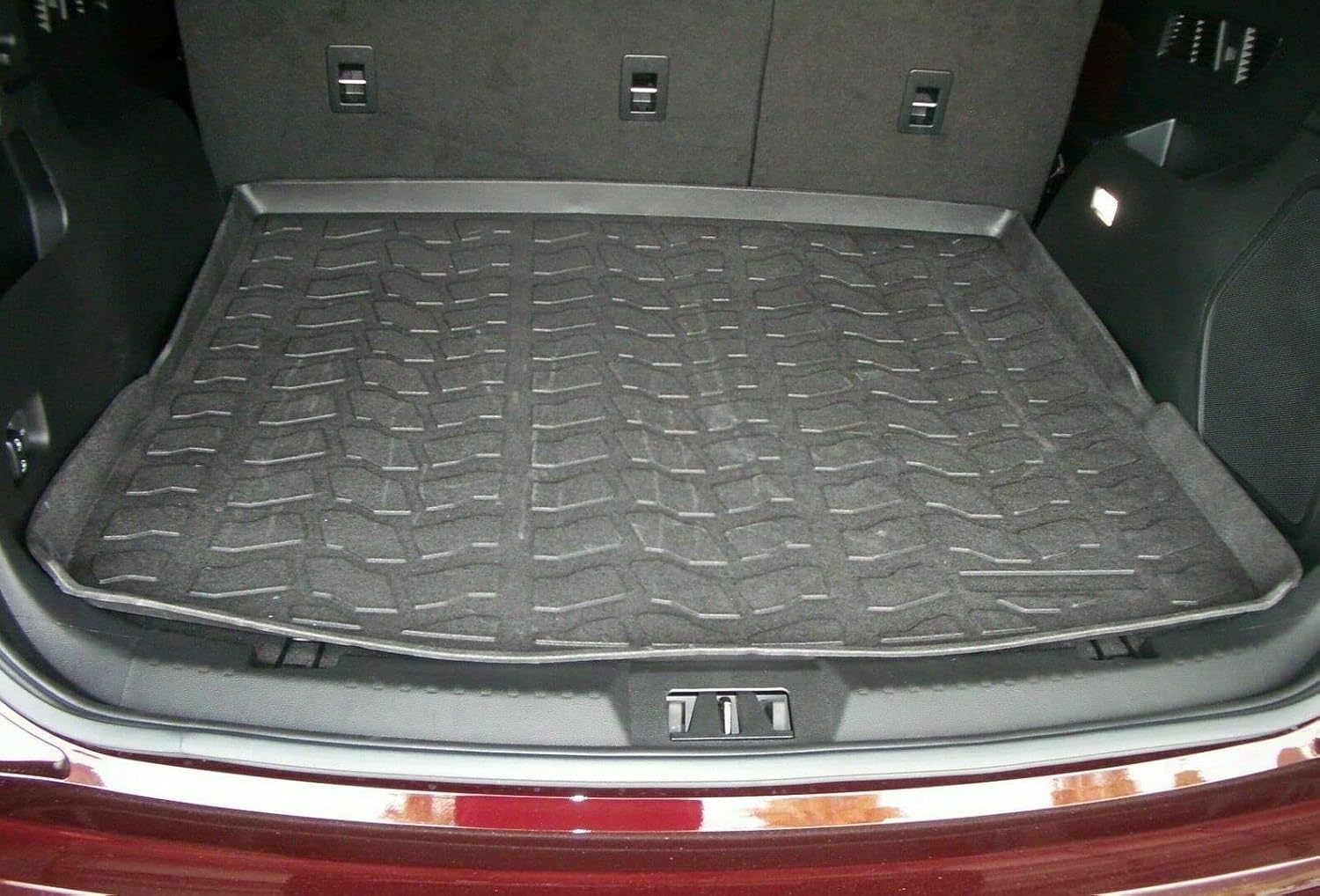 Cargo Liner - Trunk Mat for Ford Edge 2015-2024 – Weather-Resistant Trunk Mats for Cars with Raised Lip – Non-Slip Car Trunk Mat Rubber – Easy to Install – Laser Pre-Cut Design