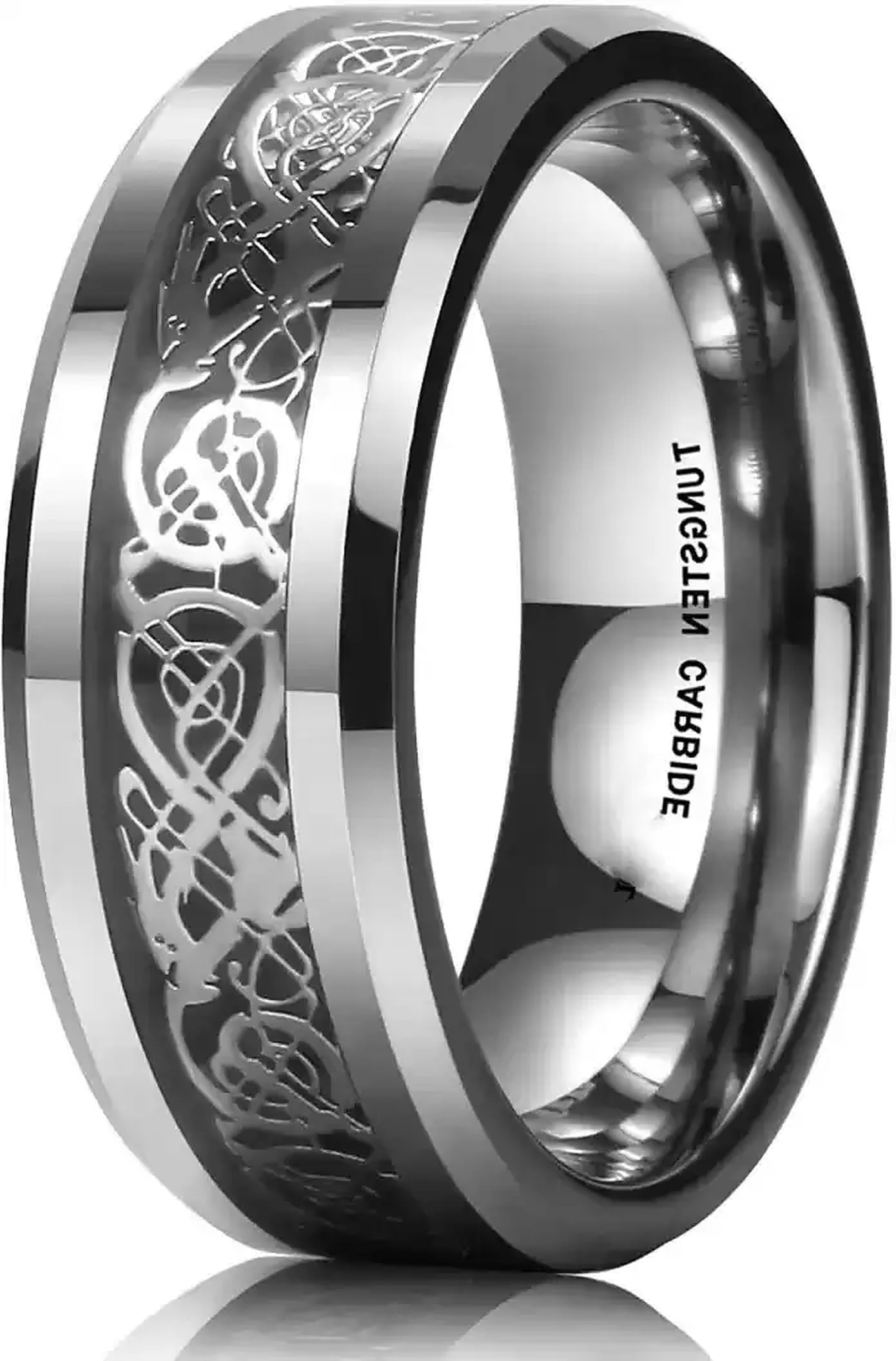Intelligent Smart Body Temperature Monitor Stainless Steel Ring for Girl and Boy Stainless Steel Titanium Plated Ring (Black, 20)-image-7