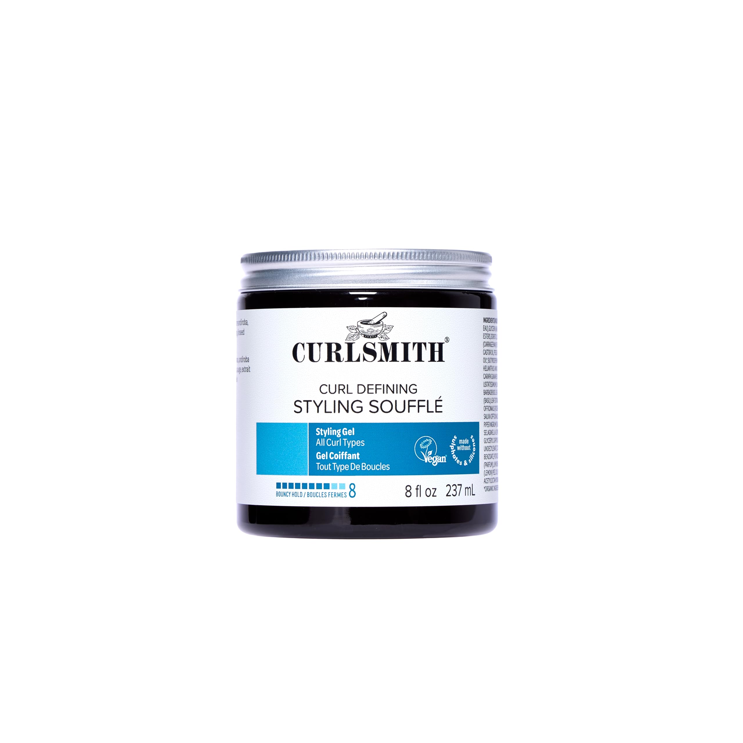 Curlsmith Curl Defining Styling Soufflé - Vegan Medium Hold Styling Gel for Wavy, Curly and Kinky Hair (237ml)