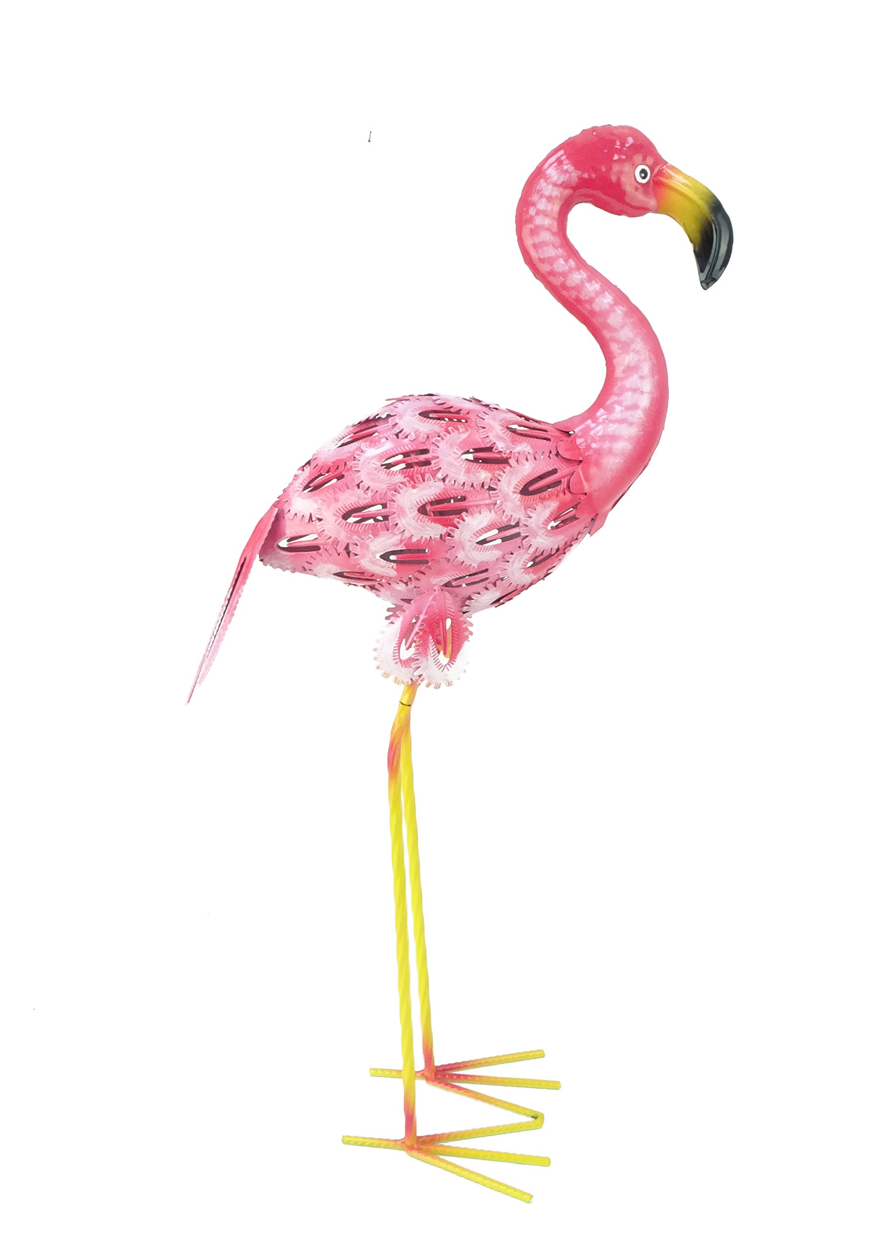 Christmas Concepts® Pink Metal Free Standing Flamingo - Indoor/Outdoor Garden Decoration (61cm Pink & White) (24'')