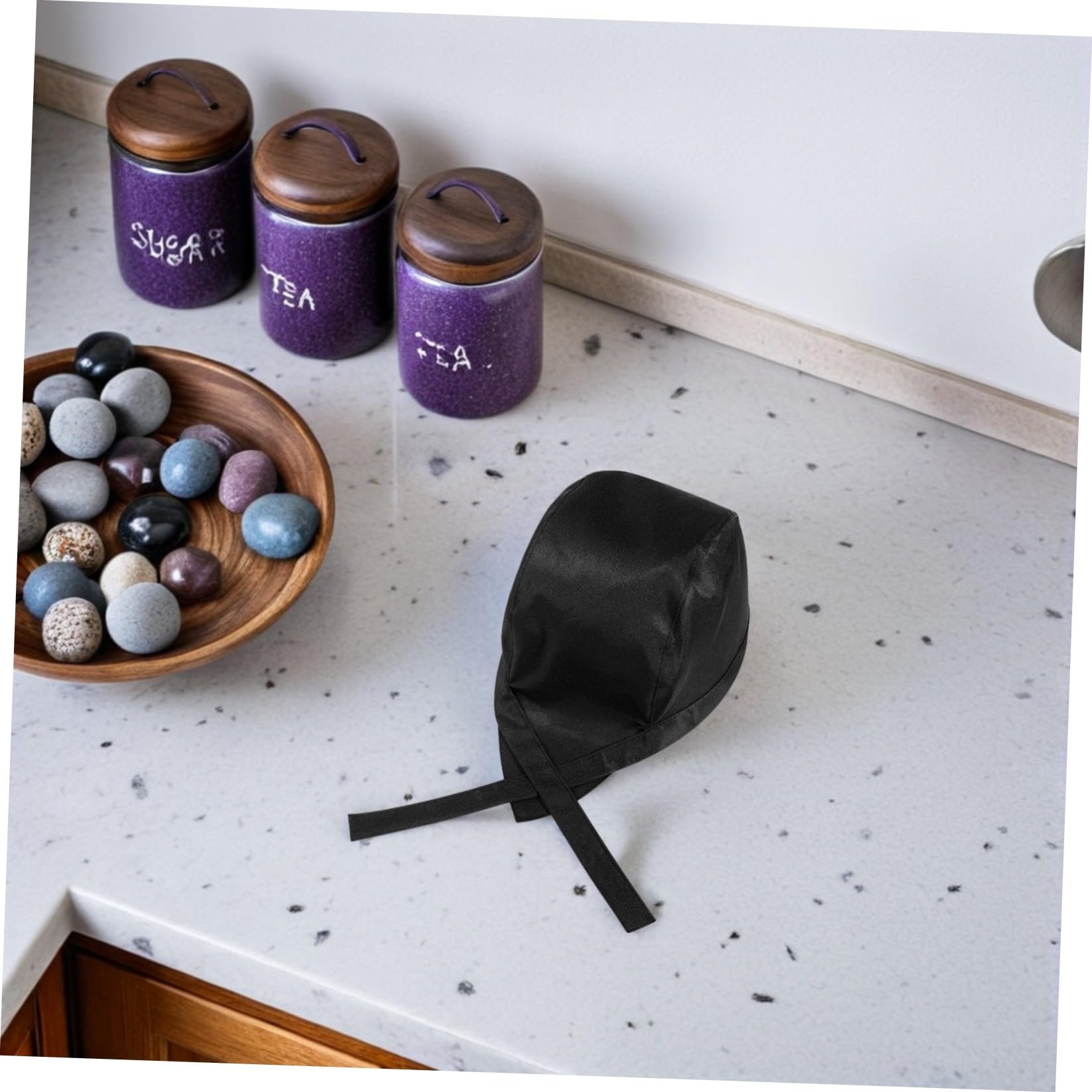 SHERCHPRY 12 Juegos De Gorros De Chef Negros con Espalda Elástica Ajustable para Hombre Y Mujer Gorros De Cocina Cómodos para Chefs 3 Unidades X 12