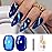 Double Rhythm 0.5 OZ Cat Eye Gel Polish with Magnet 15ML Holographic Glitter Shimmer Translucent Jelly Color Magnetic Nail Polish Salon DIY at Home (MC1078)