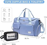 Vista 110 de Pequeña bolsa de gimnasio para mujer, bolsa de viaje con compartimento para zapatos