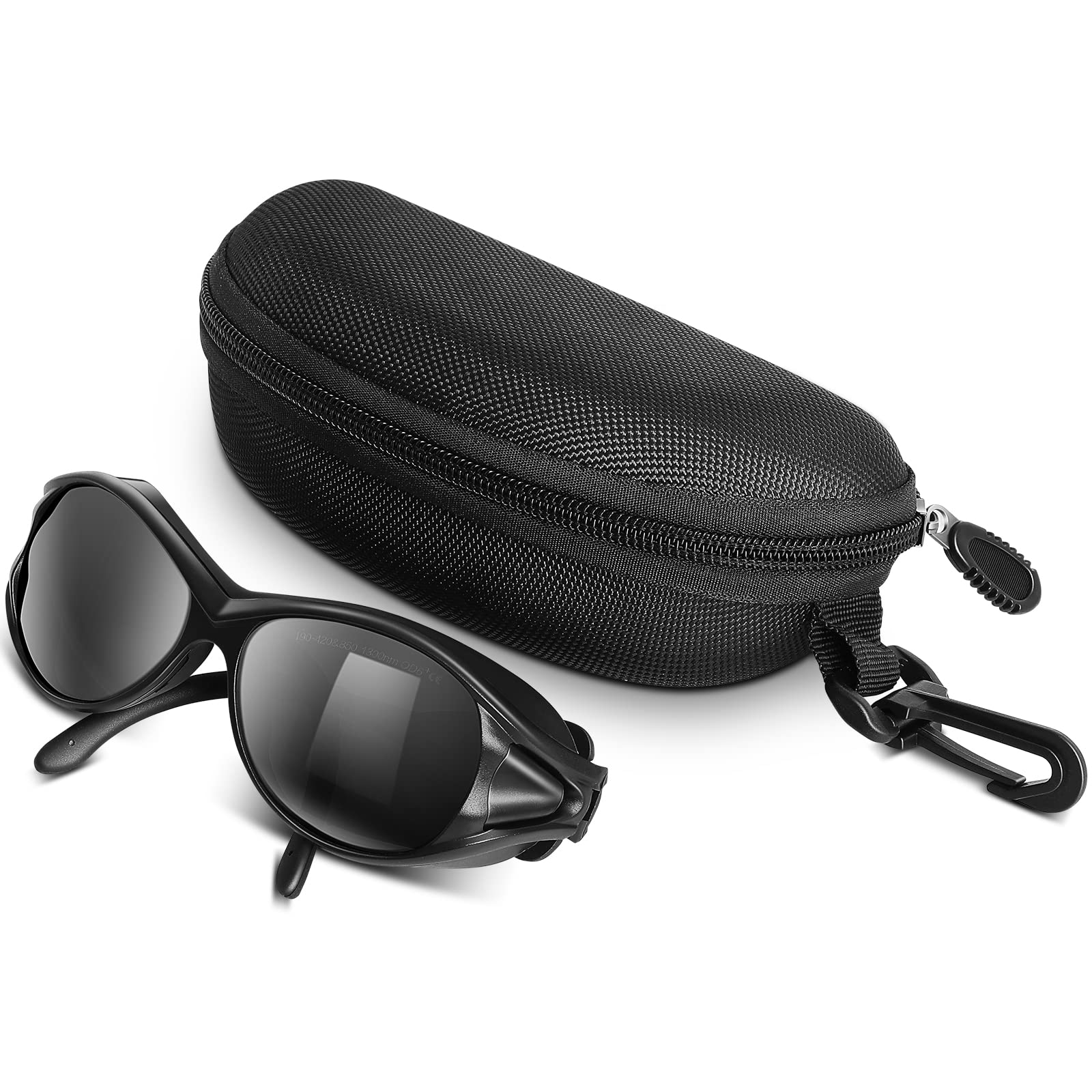 FAHKNS Laser Safety Glasses Protection Glasses 190-420nm & 850-1300nm/9000nm-11000nm OD6+ CO2 Fiber Laser Protective Glasses, Style A