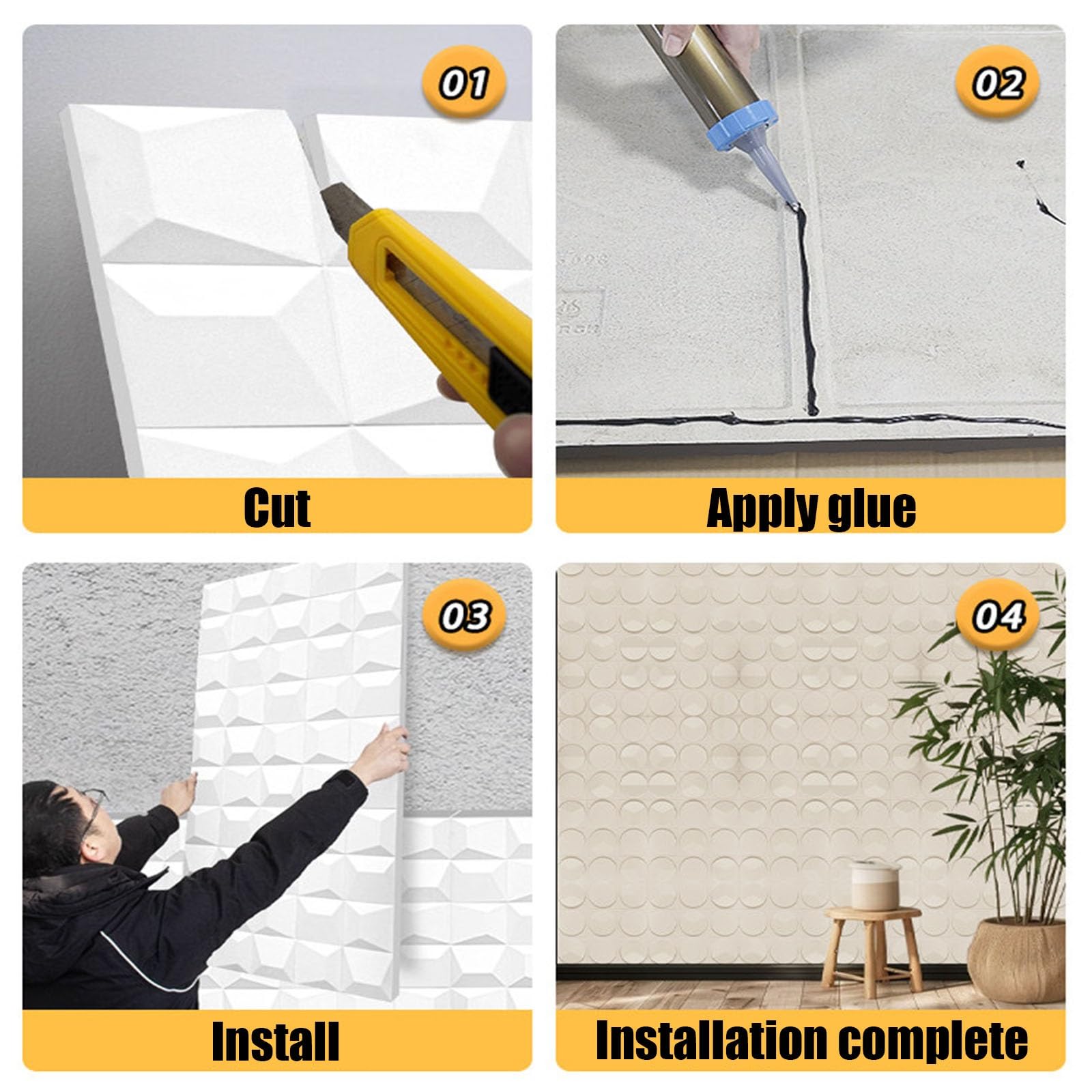 Paneles Paneles De Pared 3D Imitación Piedra, Revestimiento De Piedra Artificial De PU, Impermeables Y Ligeros, Bricolaje Fácil Para Pared De Acento, Decoración De Oficina(Style 9)