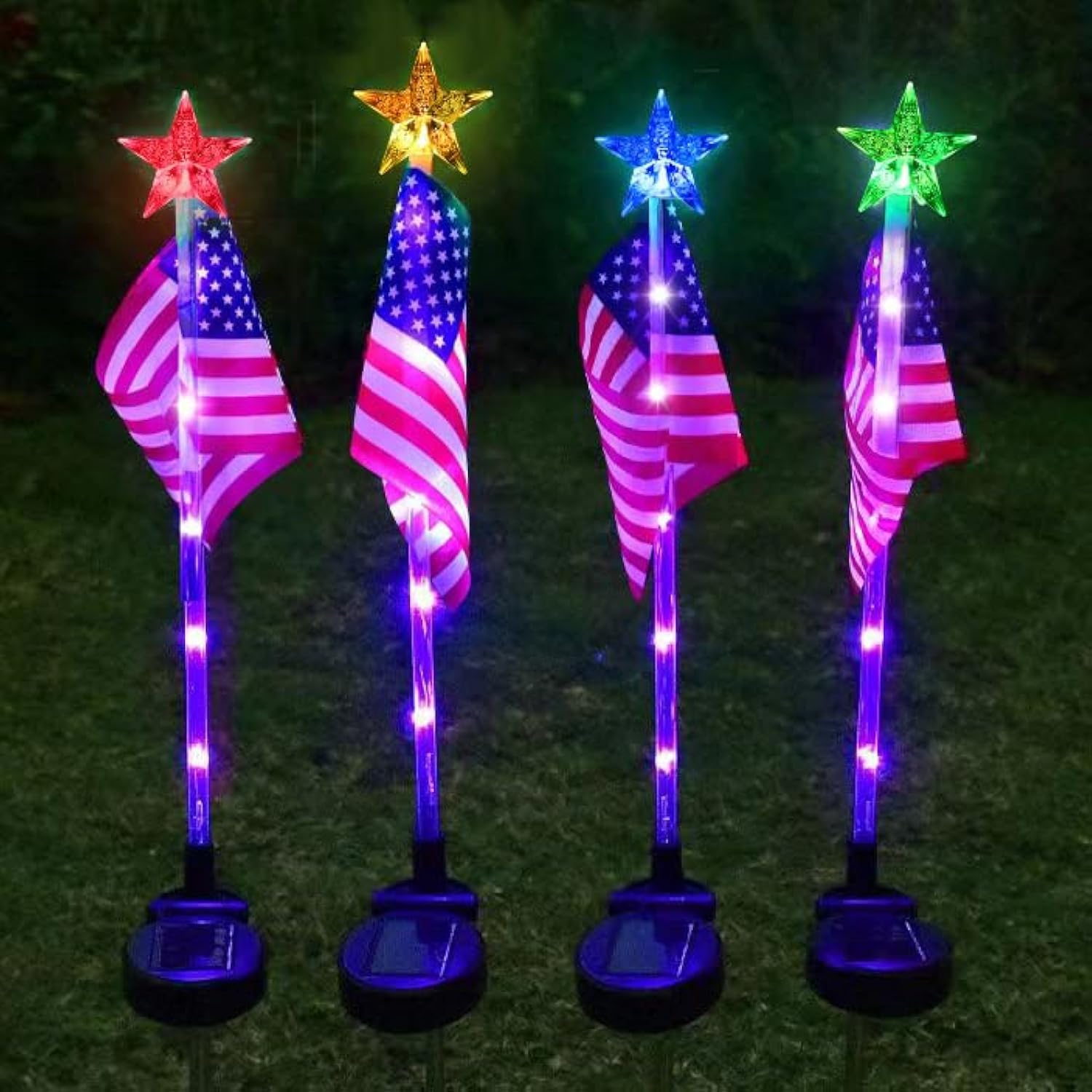 Garden Flags With Lights