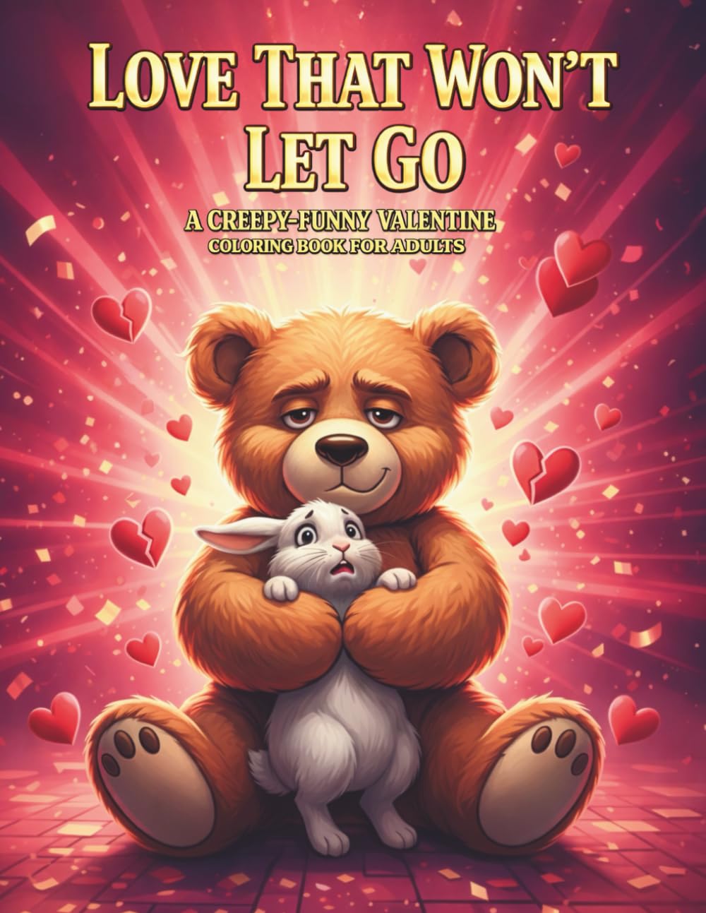 LOVE THAT WON’T LET GO: A Creepy-Funny Valentine Coloring Book for Adults (BEAUTIFUL DISASTERS)