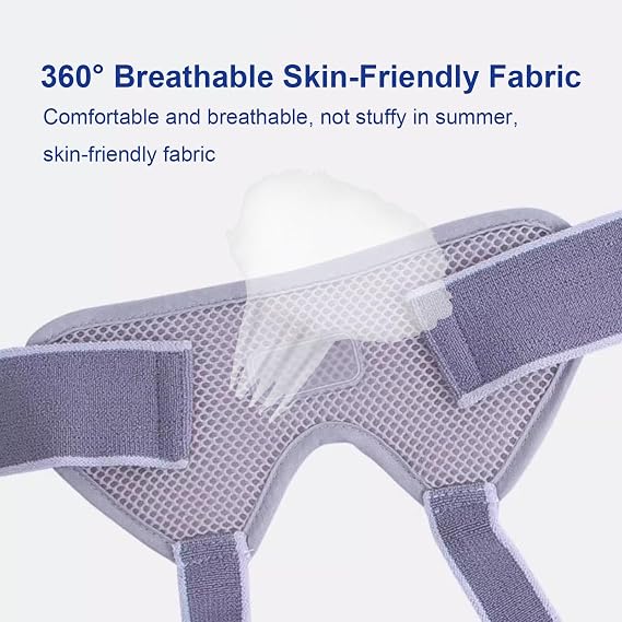 Hernia Belts for Men & Women, Hernia Belt for Men Inguinal for Single/Double, Hernia Truss, Adjustable Waist Strap with 4 Removable Compression Pads, Breathable Material(M)