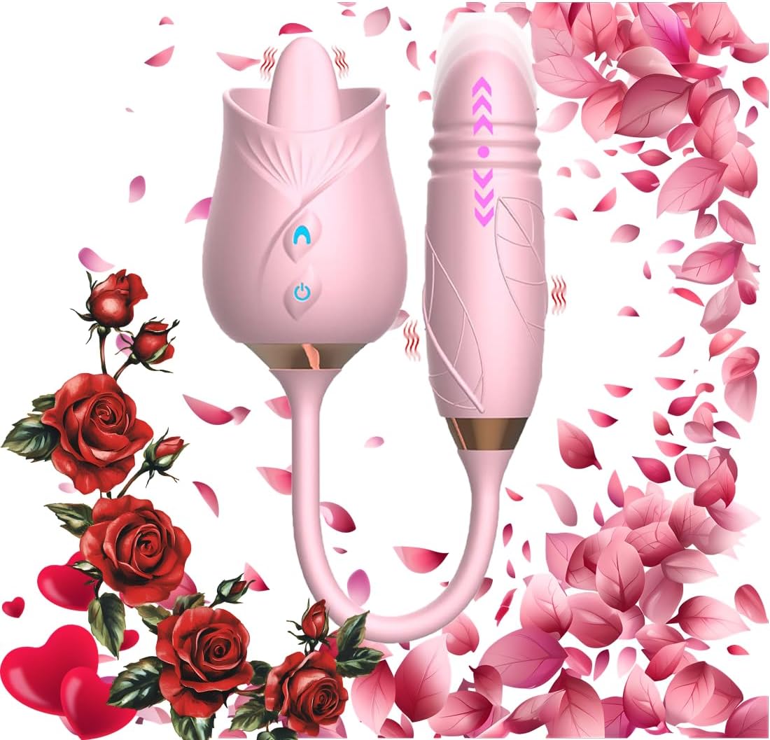 BEETBOX Rabbit Ears Adult Tool for Women Today 10 Modes Set Machine (Rose)