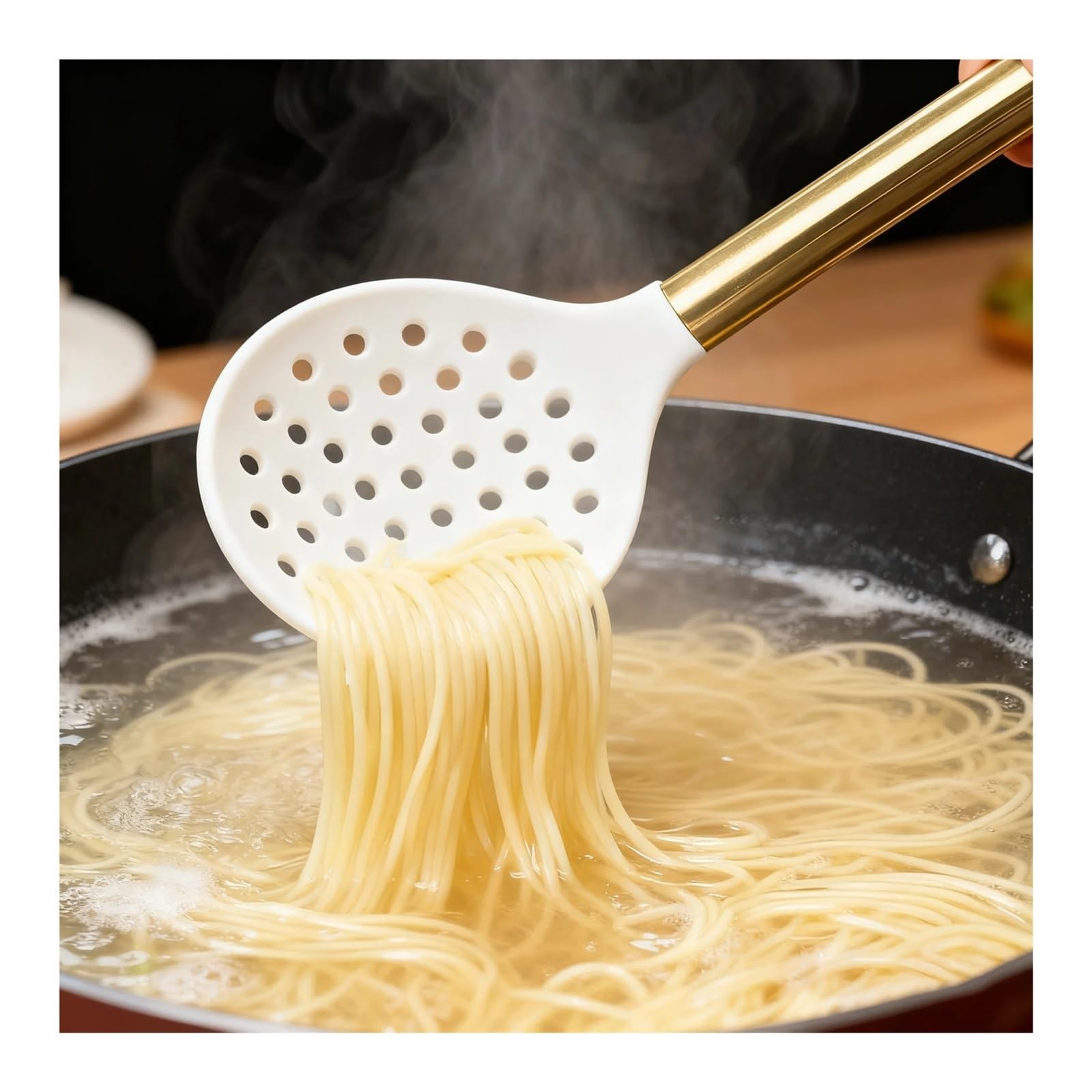 Genérico Sistema de Cocina de la Herramienta, Utensilios de Cocina de la Cocina del silicón de 15 Piezas con la espátula y Las cucharas(Gold - Grey) | Dorado-gris