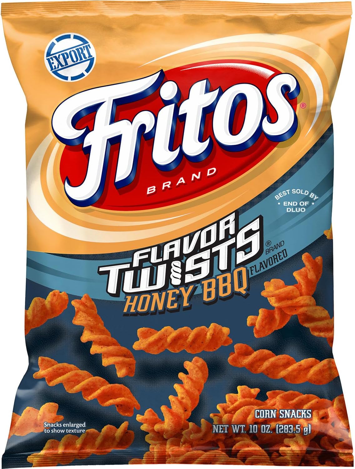 Fritos Flavor Twists Honey BBQ Corn Snacks 10 OZ (283.5g) - Export