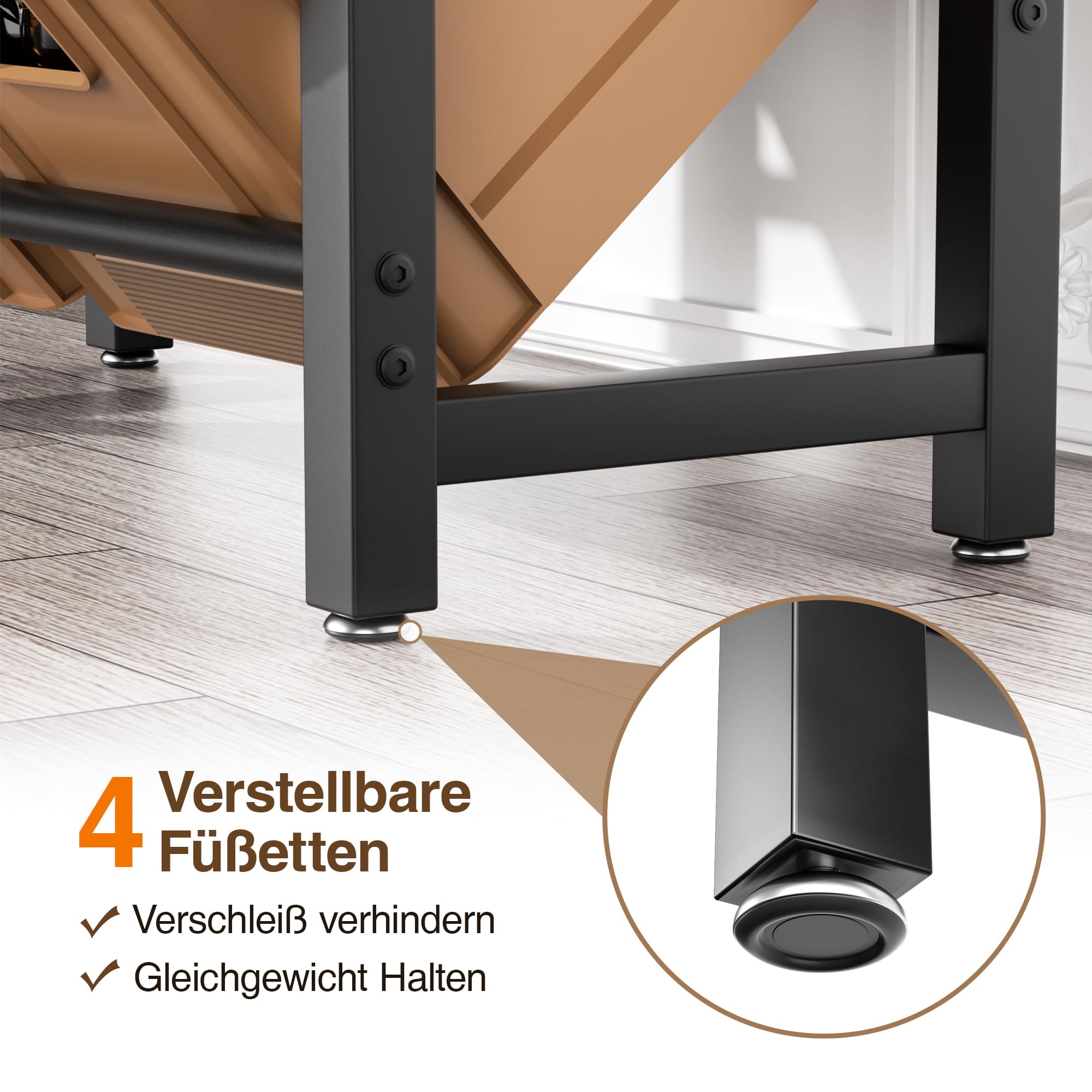 pickpiff 4 Kästen Getränkekistenregal mit Ablage - Schwarz Metall Getränkeregal, Stabil & Platzsparend Kistenregal mit 2 Ebenen für Bier, Wasser, Getränken - Für Wohnzimmer, Küche & Keller