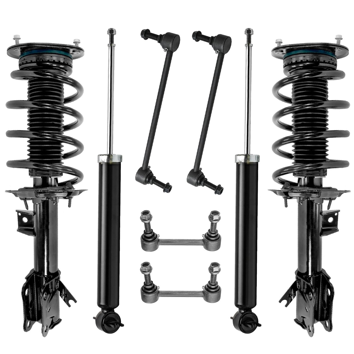Detroit Axle - 8pc Struts Shocks Kit for 15-24 Ford Edge 16-18 Lincoln MKX