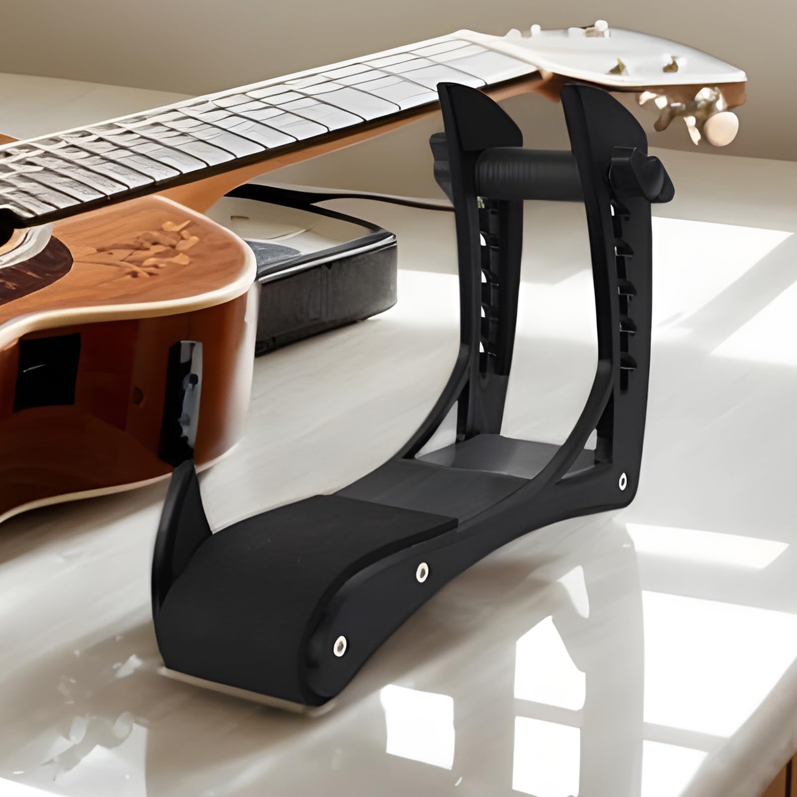 Support de guitare classique, support de jambe acoustique antidérapant, repose-pieds multifonction pour guitares électriques, guitares acoustiques et basses, avec capacité de studio de scène et