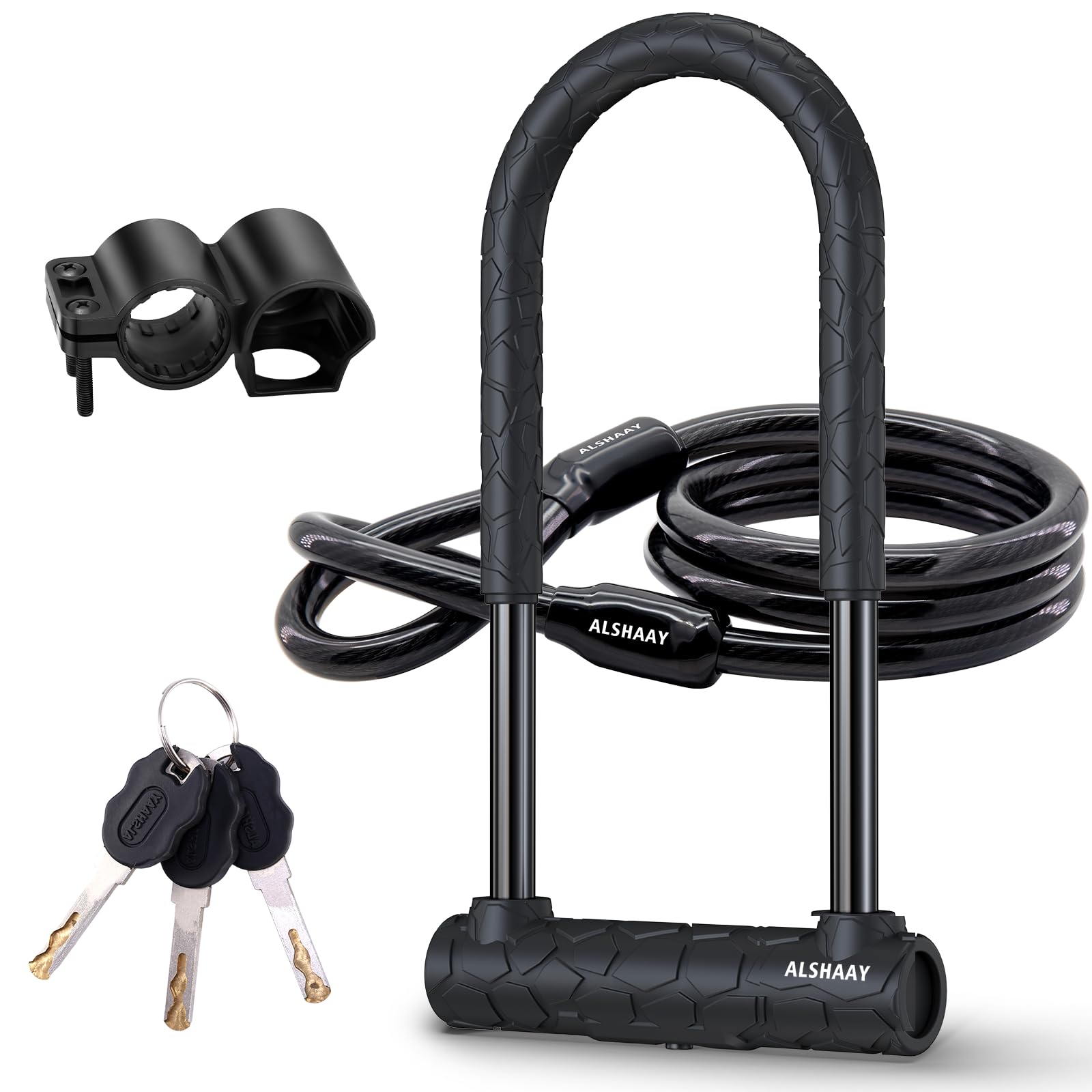 Heavy Duty Bike U Lock, Super Strong 12 Ton Shear