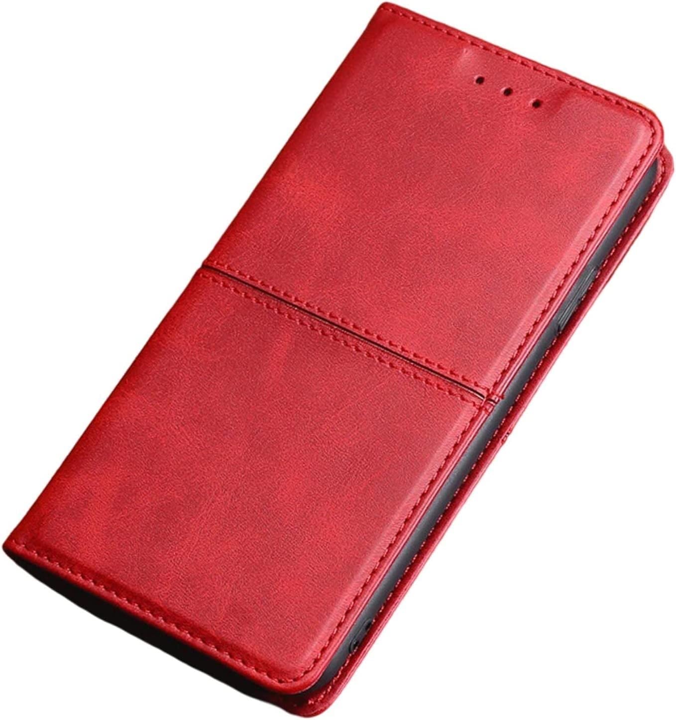 Étui portefeuille à rabat pour iPhone 13 Mini rouge la solution antichoc complète