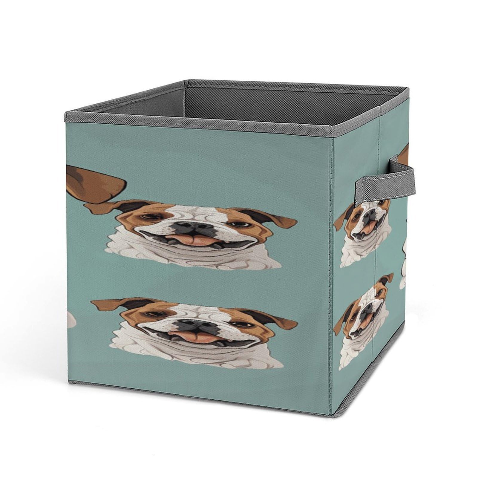 Fekiloot Style Funny English Bulldog Storage Bins Storage Baskets