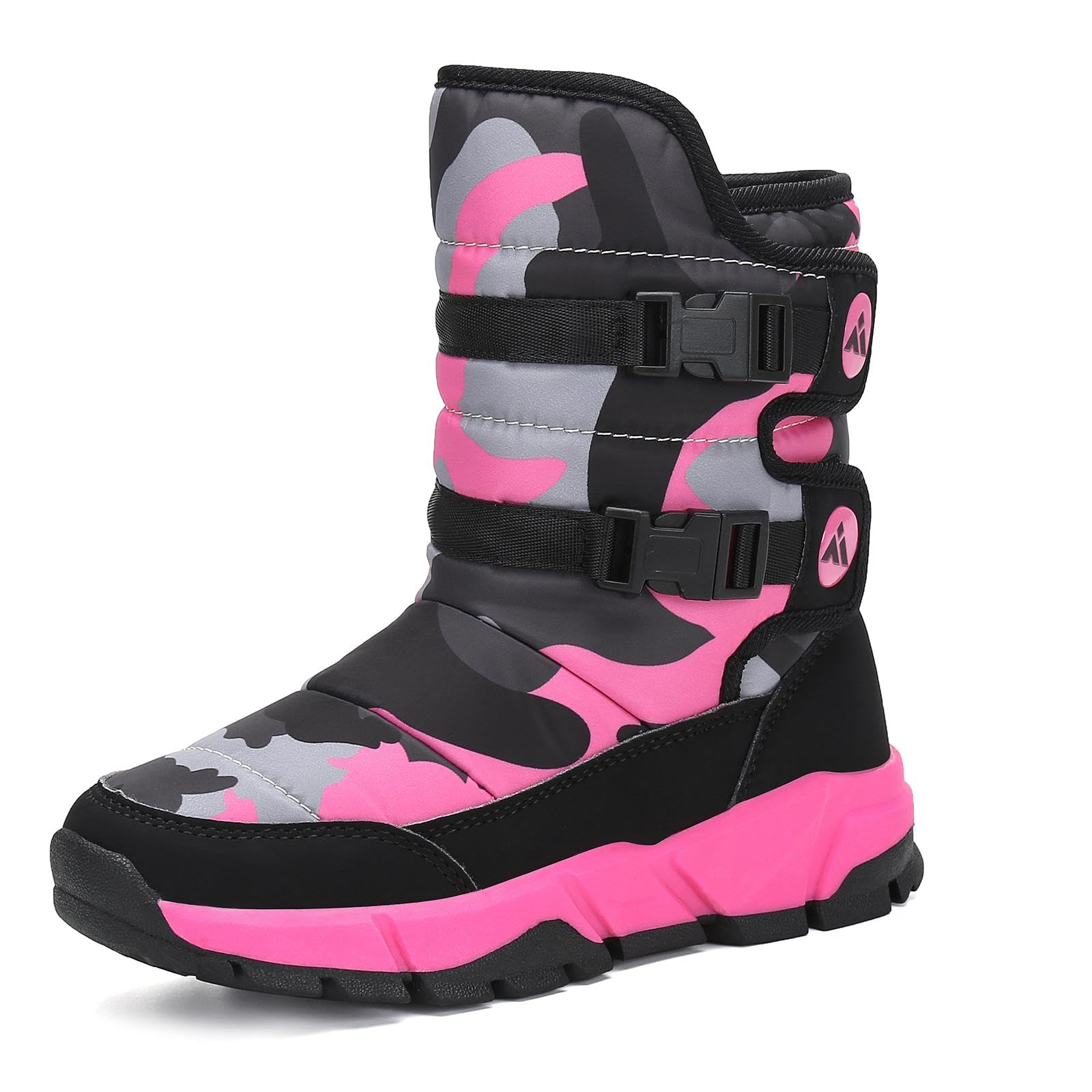 Mishansha Stivali Neve Bambini Stivaletti Ragazze Doposci Scarponcini Imbottiti di Pelo Scarpe Invernali Comodi Caldi e Antiscivolo