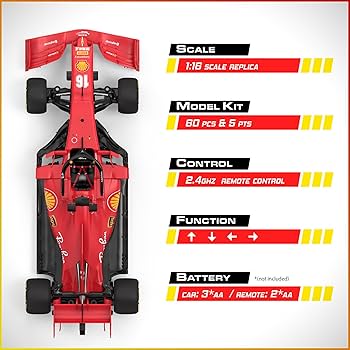 Amazon.com: Voltz Toys Licensed Ferrari F1 SF1000 RC Car