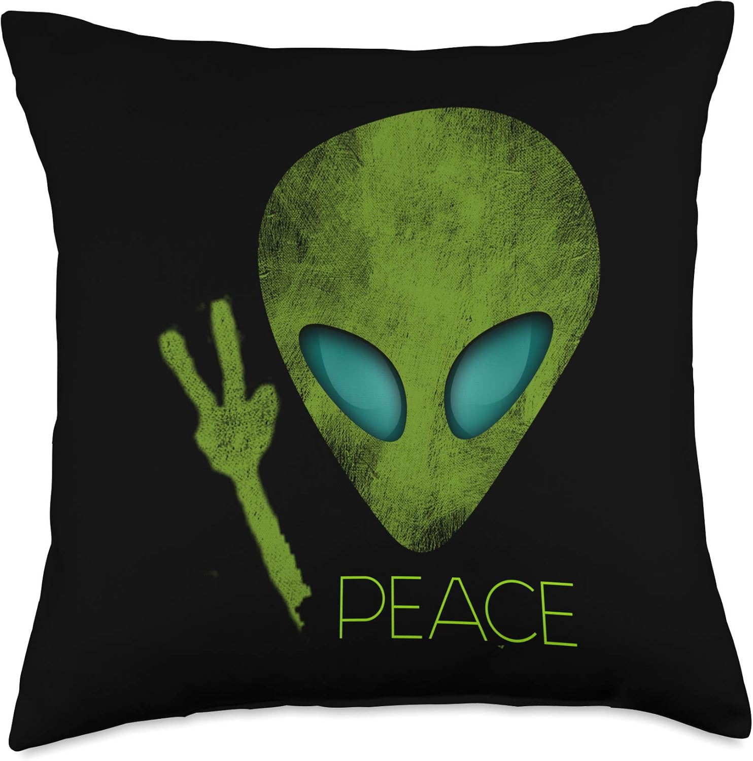 alien throw pillow