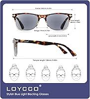 Vista 81 de 1/2/4/5 Pack Computer Reading Glasses Blue Light Blocking Readers Spring Hinge for Women Men