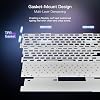 Redragon K673 PRO Teclado gamer inalámbrico de 81 teclas RGB gasket, perilla de desplazamiento | rueda de control multifunción, tri-modo sin retraso, amortiguación de ruido de 5 capas para sonido cremoso y thocky, tamaño compacto 80% 7
