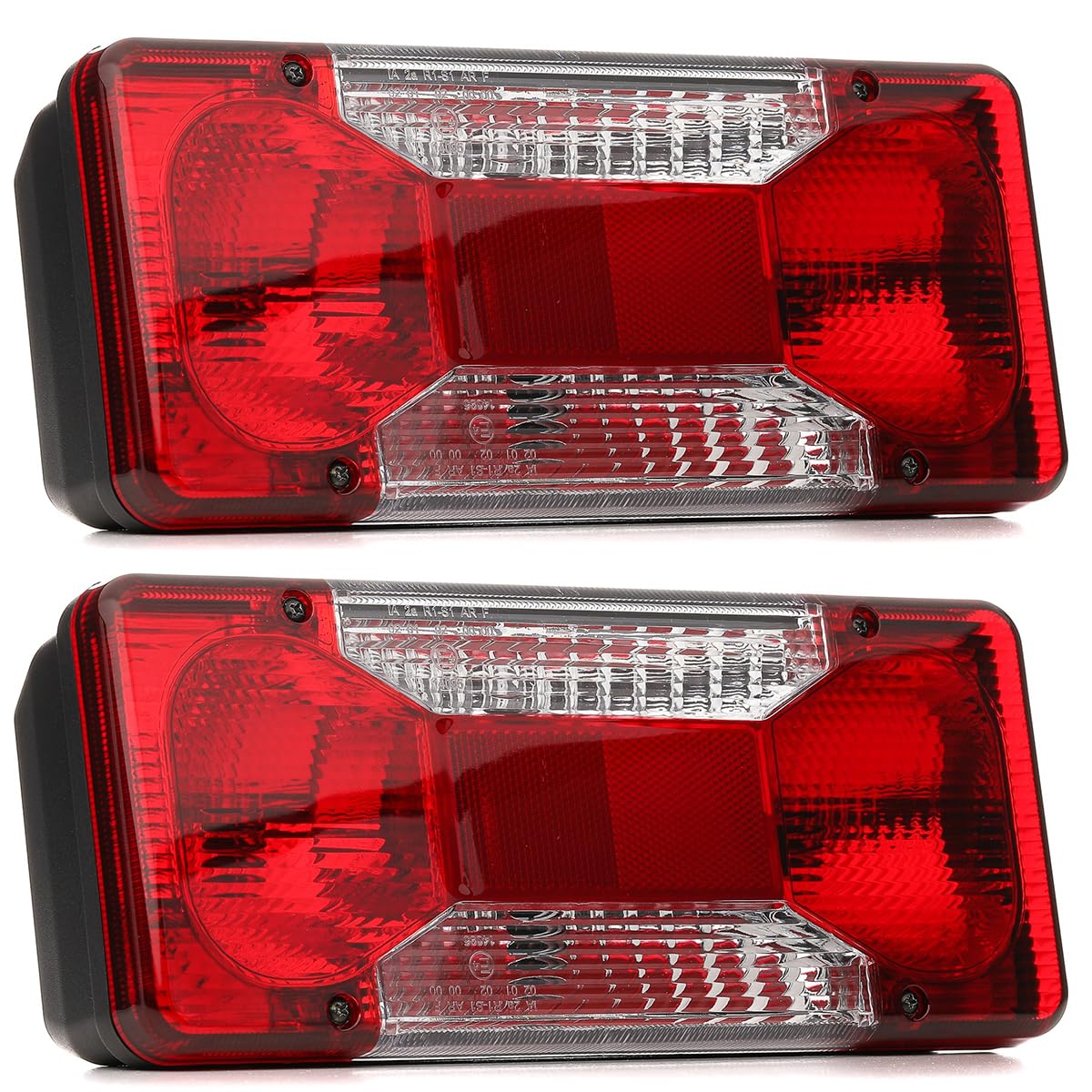 2 Fanali Posteriori Per Camion E Rimorchio – Compatibili Con Iveco Daily, Peugeot Boxer, Citroen Jumper, Fiat Ducato
