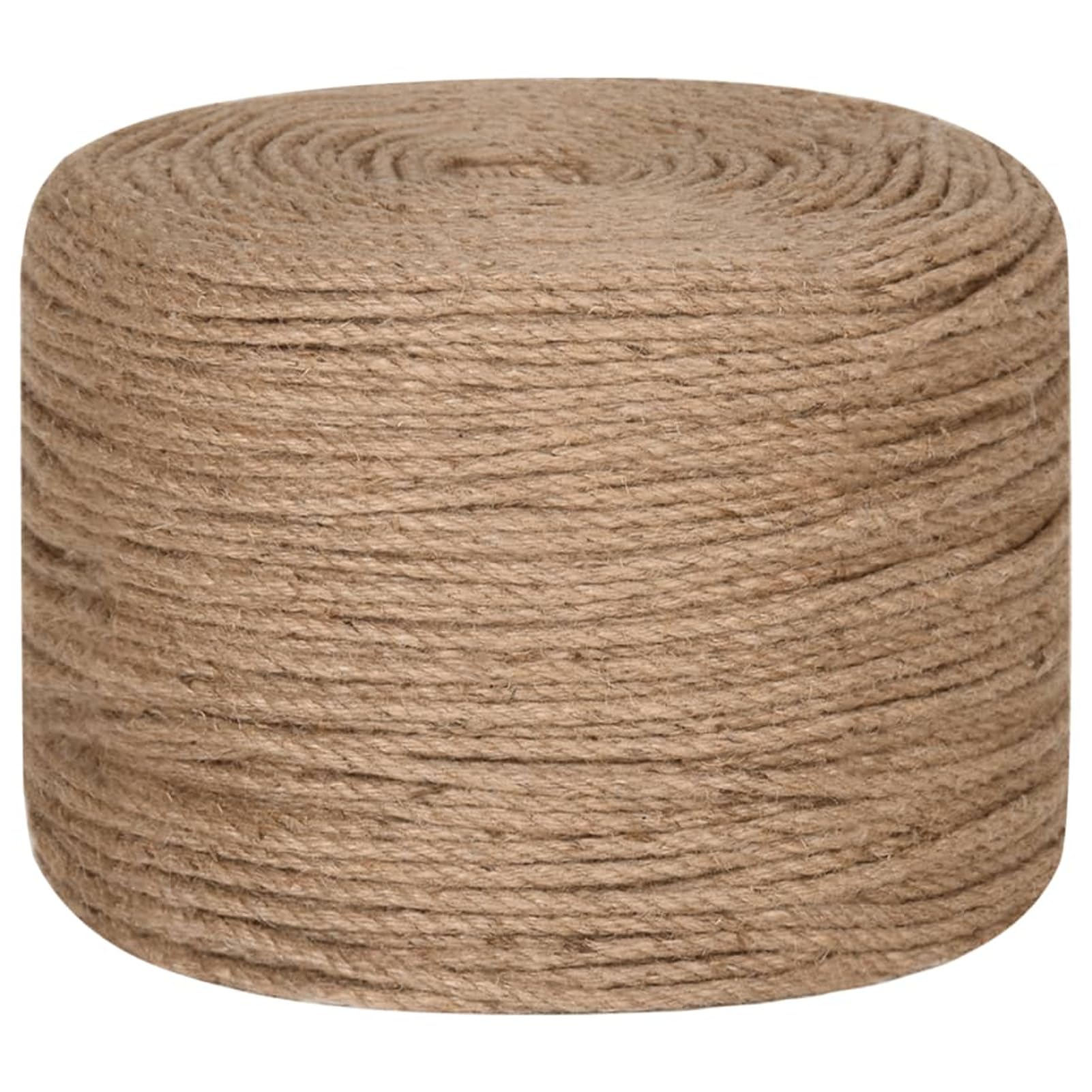 ZEYUAN Juteseil 100 m Länge 8 mm Stärke, Sisalseil, Pflanzenbinder, Baumpfahl, Baumstütze, Bindfaden Garten Reißfest, Hanfseil Gewebt, Garn Dickes Seil Kordel