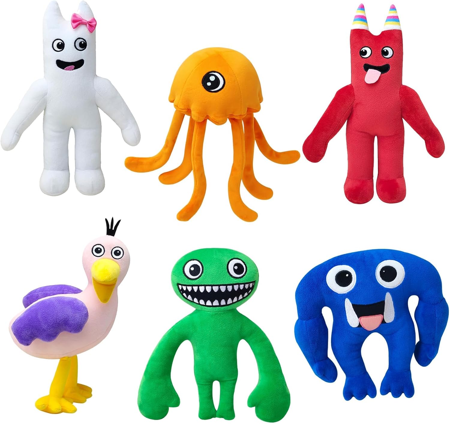 6pcs Plushies Toys 10" New Toys for Fans Stuffed Animal Plush Figure Gifts for Kids (6pcs-01)
