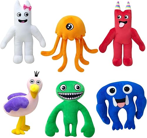 6 juguetes de peluche de 10 pulgadas, nuevos juguetes para fanáticos, figura de peluche, regalos para niños (6 unidades-01)