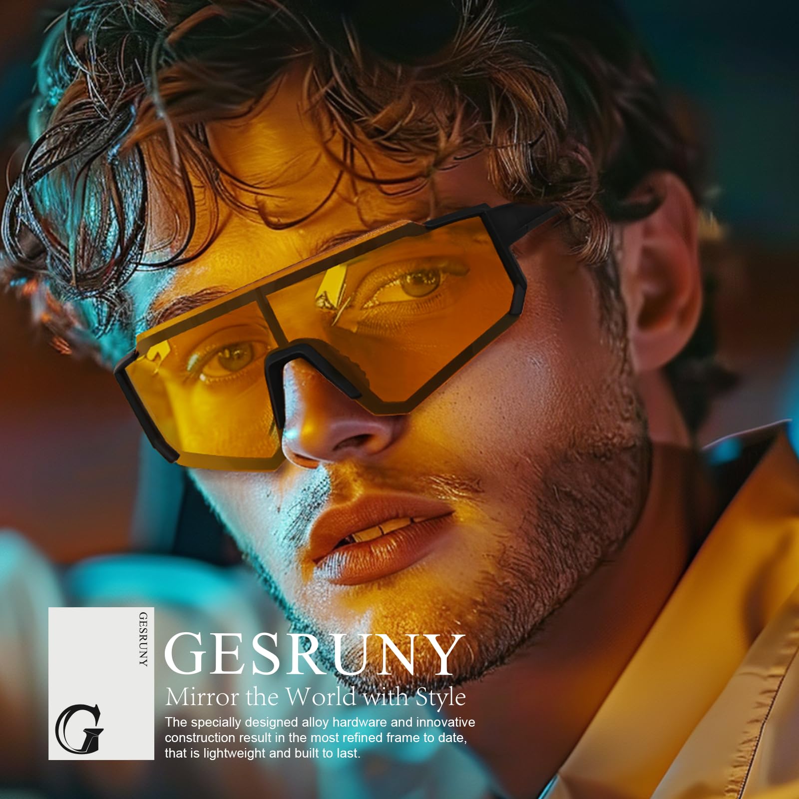 Lentes de sol deportivos polarizados para hombres y mujeres, lentes de sol TR90 ligeros con protección UV para ciclismo y correr