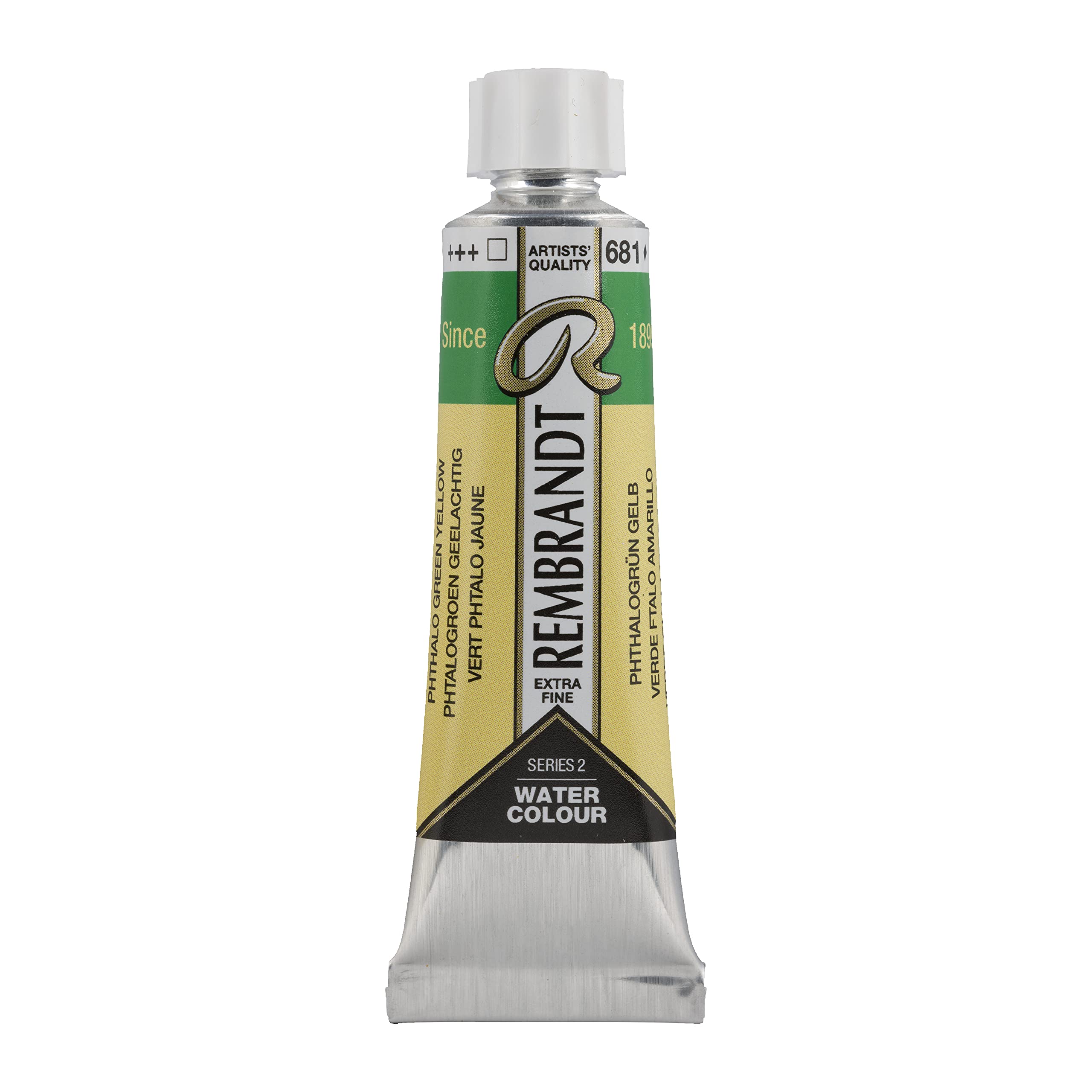 Rembrandt Phthalo Green Yellow Watercolour Tube 10 Ml 681 (05016810)