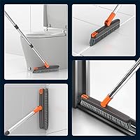 Vista 6 de AIR U+ Cepillo de lechada con mango largo cepillo de limpieza giratorio de 180° con pinzas para sujetar el cabello en forma de V cepillo de lechada