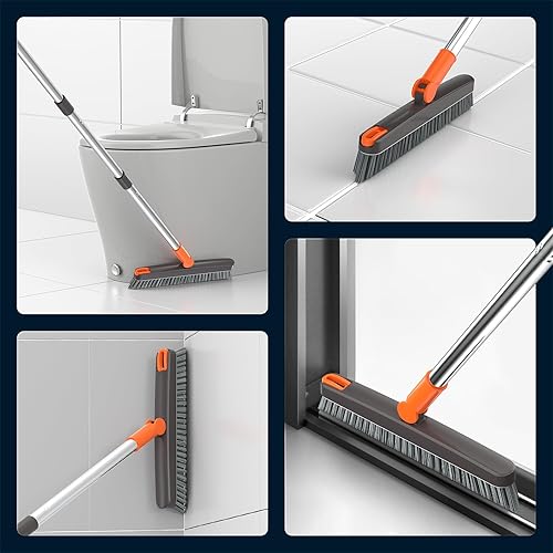 Miniatura 6 de AIR U+ Cepillo de lechada con mango largo cepillo de limpieza giratorio de 180 con pinzas para sujetar el cabello en forma de V cepillo de lechada