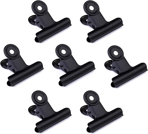 Miniatura 4 de Paquete de 20 clips de acero pulido de 2 pulgadas, clips de metal para carpeta de bulldog, abrazaderas grandes para bolsas de alimentos, fotos,
