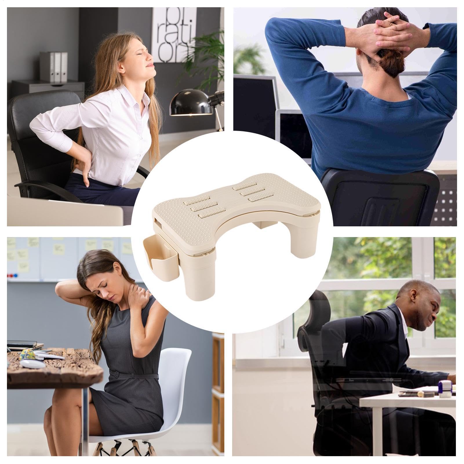 Poggiapiedi regolabile sotto la scrivania, poggiapiedi per scrivania sotto | la scrivania, poggiapiedi ergonomico regolabile, poggiapiedi da ufficio stabile per compleanno, Natale, Halloween, Pasqua